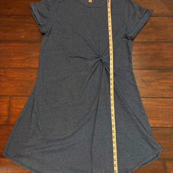 Anthropologie HOLDING HORSES Twist Front Dress Blue Size L - Picture 11 of 13